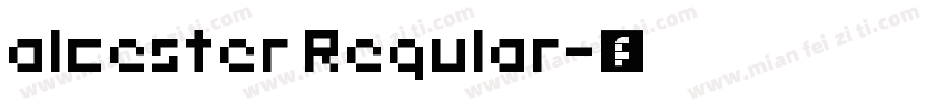 alcester Regular字体转换